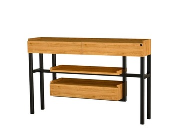 KONSOLA 140 cm DREWNO LITE DĄB OLCHA SKD-301