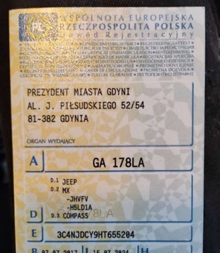 Jeep Compass II SUV 2.0 MJD 140KM 2017 Jeep Compass 2017r, SALON POLSKA. 2.0 Diesel. 4x4. AUTOMAT. Po zalaniu. 2.0, zdjęcie 20