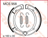 TRW MCS958 НАКЛАДКИ ГАЛЬМІВНІ (160X30MM) (Y516) 
