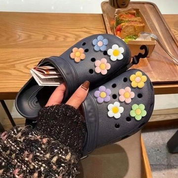 14 ШТ. ПОДВЕСКИ CROCS С ЦВЕТАМИ ШПИЛЬКИ С ЦВЕТАМИ ЦВЕТОЧНАЯ РОМАШКА