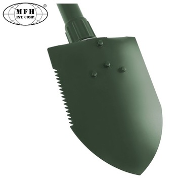 Складная военная лопата MFH Green OLIV Field Shovel с чехлом +Бесплатно