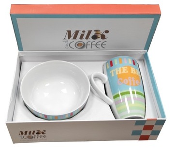 Kubek + miseczka Milk&Coffee idealny prezent