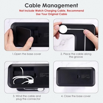 Индуктивное зарядное устройство для IPHONE APPLE WATCH 3w115W кабель USB-C + блок питания