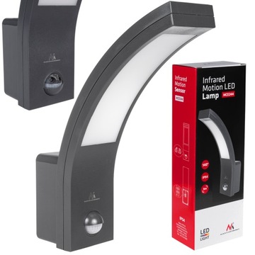 LAMPA LED Z CZUJNIKIEM RUCHU I ZMIERZCHU 10W IP54 ODPORNA ENERGOOSZCZĘDNA
