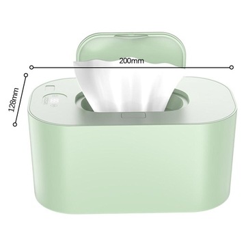 Портативная грелка для салфеток, не содержащая BPA, 10 Вт, USB-разъем, зеленый цвет, постоянная температура