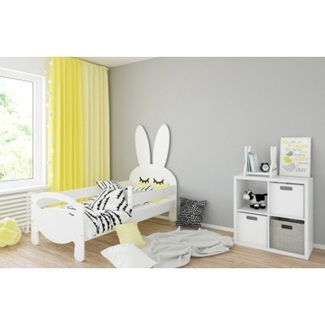 Łóżko dziecięce KRÓLIŚ 180x80 kolorowe + materac