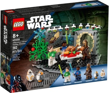 LEGO Star Wars - Świąteczna diorama z Sokołem Millennium 40658