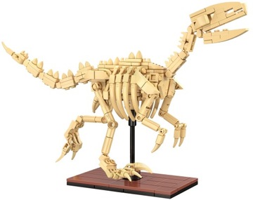 НАБОР БЛОКОВ CADA МОДЕЛЬ СКЕЛЕТА ВЕЛОЦИРАПТОРА ДИНО ИСКОПАЕМЫЕ ДИНОЗАВРА 256 EL
