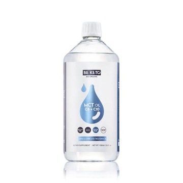 OLEJ MCT C8+C10 1000 ml ENERGIA KETO DIETA BeKeto