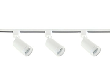 Oświetlenie Szynowe LED 3x Lampa Reflektor GU10 Szynoprzewód 1,5m 1-Fazowy