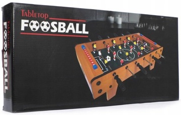 ДЕРЕВЯННЫЙ СТОЛ ДЛЯ НАСТОЛЬНОГО ФУТБОЛА С РУЧКАМИ НАСТОЛЬНАЯ 50СМ NORIMPEX 2600