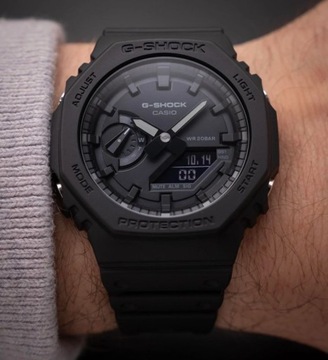 ORYGINALNY G-SHOCK GA-2100-1A1ER CZARNY CARBON BOX