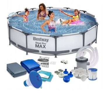 BASEN STELAŻOWY 56416 PRO-MAX 366x76 BESTWAY MAX ZESTAW