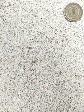 Kamienie białe grys żwirek do ogrodu biały Bianco Carrara 0-2mm ITALY 25 kg