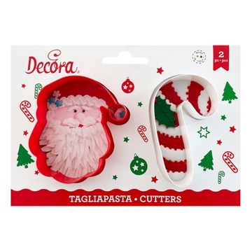 Foremki do ciastek Boże Narodzenie - MIKOŁAJ i LASKA CUKROWA Decora