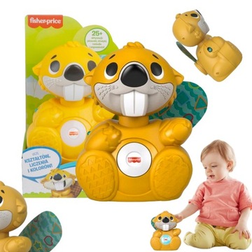 ZABAWKA INTERAKTYWNA BÓBR FISHER PRICE LINKIMALS PLUSZAK NA ROCZEK BOBEREK