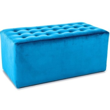 Pufa Lori 2 Velvet Turkusowy Bluvel 85 Salon