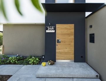 Адресная табличка с номером дома для 3D дома