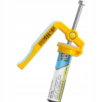 Effortless solder paste gun booster maintenance solder paste push rod