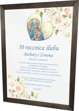 PREZENT NA ROCZNICĘ 30 40 45 50 60 JUBILEUSZ OBRAZ