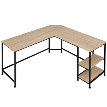 Biurko narożny TecTake Hamilton 138 x 138 x 75,5 cm dąb sonoma