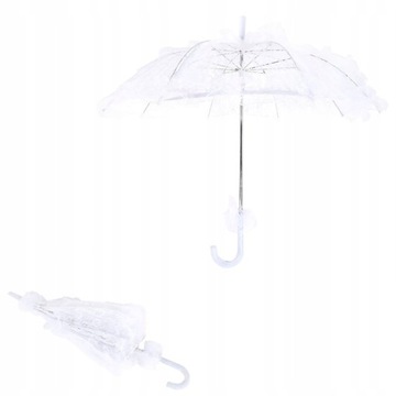 Бесцветный автоматический зонт.