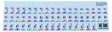 Клавишный орган со стойкой MK-816 НАКЛЕЙКИ музыкальные ноты на клавишные, С ПОДСВЕТКОЙ