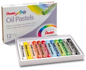 PASTELE OLEJOWE OLEJNE 12 KOLORÓW PHN12 PENTEL