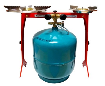 2 PALNIKI RUSZT KUCHENKA GAZOWA ASIA NA BUTLE TURY