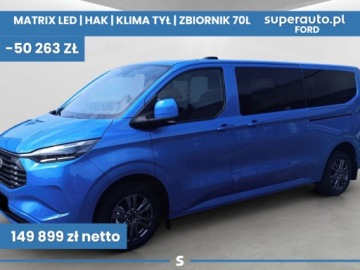 Ford Transit Custom II Van L1 2.0 EcoBlue  150KM 2025 Kombi M1 L2H1 Limited 320 2.0 150KM