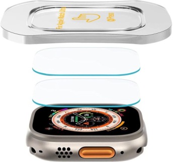 2x закаленное стекло для APPLE WATCH ULTRA 1 / 2 / 3 49MM WITH MOUNTING FRAME