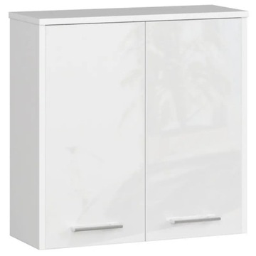 Biała szafka do łazienki wisząca 60 cm połysk