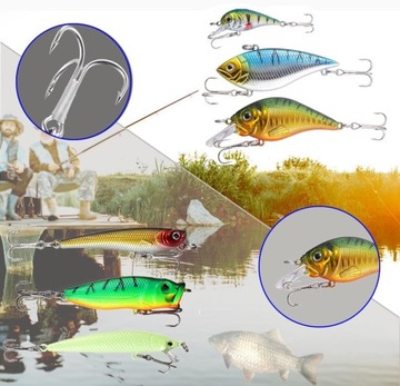 НАБОР СПИННИНГОВЫХ ПРИМЕН ВОБЛЕР РЫБНАЯ ПРИМАНКА 101 шт.