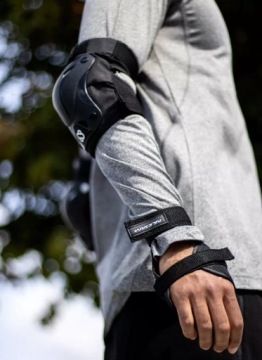 НАБОР РОЛИКОВЫХ ЗАЩИТНИКОВ ДЛЯ ВЕЛОСИПЕДНЫХ КОЛЕН И ЛОКТЕЙ ДЛЯ ВЗРОСЛЫХ NIJDAM 3IN1 S