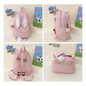 ДЕТСКИЙ РЮКЗАК КРОЛИК С УШАМИ - Лосось