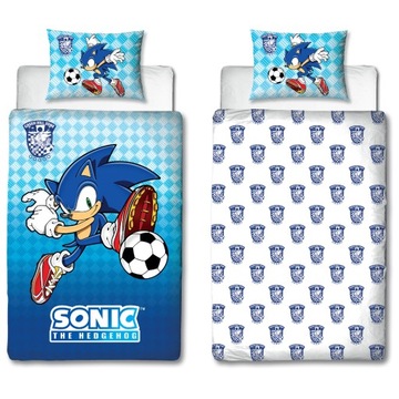 DWUSTRONNA POŚCIEL SONIC PIŁKARZ PIŁKA 140x200