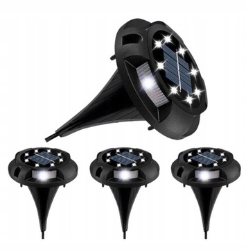 12x СОЛНЕЧНЫЕ САДОВЫЕ ЛАМПЫ, ПРИБОРНЫЕ, НАКЛАДНЫЕ, СВЕТОДИОДНЫЕ, СВЕТЯЩИЙСЯ ДИСК