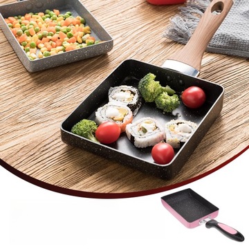 АЛЮМИНИЕВАЯ СКОВОРОДА, КВАДРАТНАЯ, СКОВОРОДА С АНТИПРИГАРНЫМ ПОКРЫТИЕМ, Сковорода для омлета