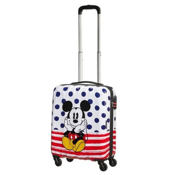 Walizka kabinowa American Tourister Disney Legends - Minnie blue dots