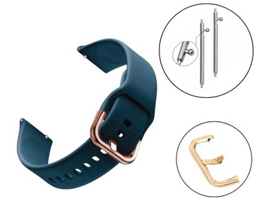 Pasek silikonowy do smartwatch 20 mm uniwersalny - dobierz swój kolor