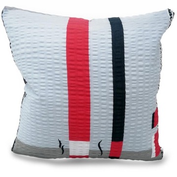 Наволочка из коры 40х40 с узором экзотических листьев