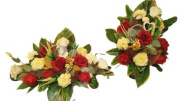 Цветы на ДЕНЬ МАТЕРИ, БАБУШКА ПАПА, НАБОР головной убор