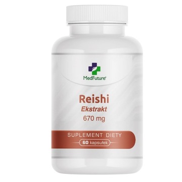 Grzyb Reishi (Ganoderma Lucidum) - ekstrakt 670 mg Silny adaptogen