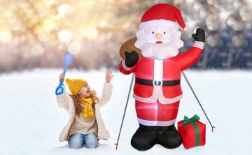 БОЛЬШОЙ НАДУВНОЙ САМОНАДУВАЮЩИЙСЯ САНТА, 180 см