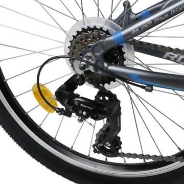 ВЕЛОСИПЕД 24 ROMET RAMBLER SHIMANO MOUNTAIN MTB ОСВЕЩЕНИЕ И СВОБОДНАЯ ПОДСТАВКА