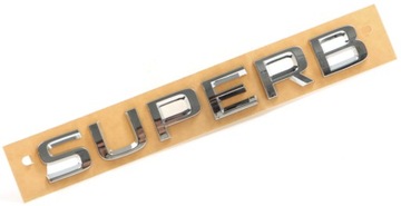 NAPIS EMBLEMAT BAGAŻNIKA SKODA SUPERB III CHROM