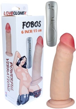 Gruby Wibrator Penis z Przyssawką Cyber Skin - LoveClonex Fobos 7