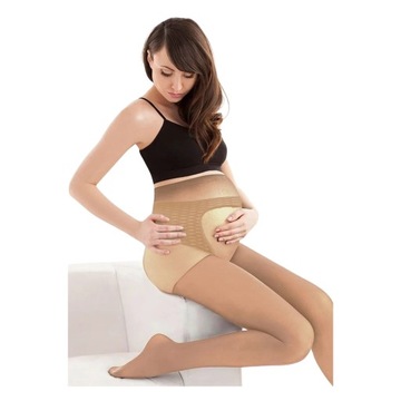 RAJSTOPY CIĄŻOWE 20 DEN GATTA BODY PROTECT BEŻOWE BEZUCISKOWE MATOWE 4