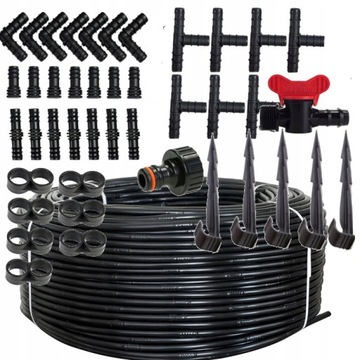 Капельная линия 100 м + штифты 50 + аксессуары 37