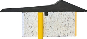 Уплотнитель гаражной системы EPDM Puroterm HEAVY 100/500мм Теплый порог для ворот